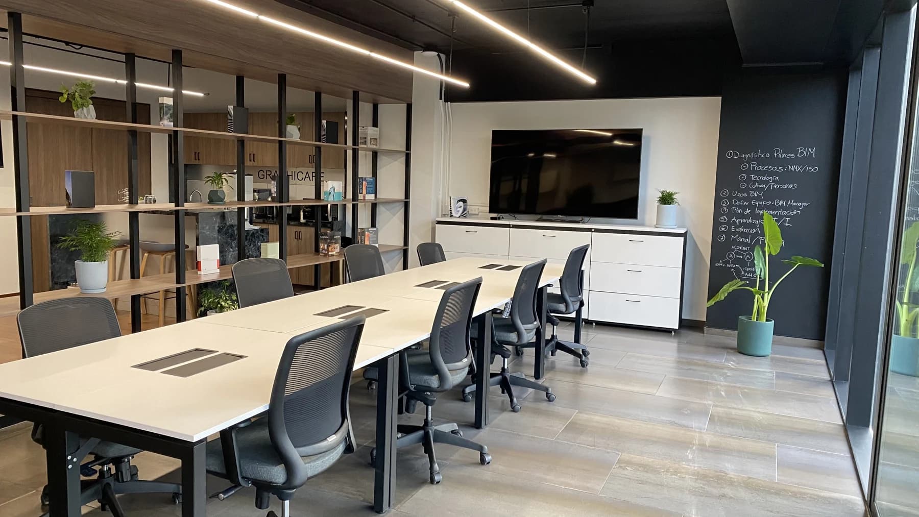 Oficinas GS. Photograph of completed work