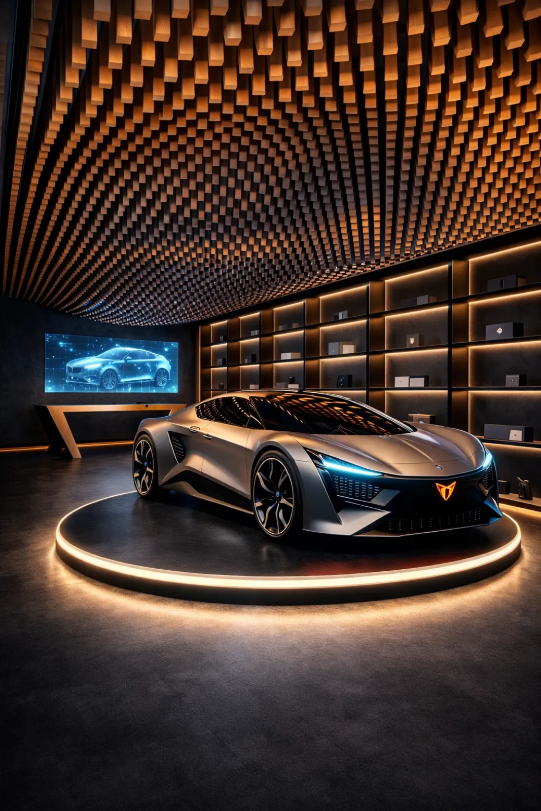 Showroom CAR. Automotive showroom